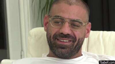 Tranny babe Lena Moon sucks the bigcock of her boss - fetishpapa.com