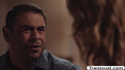 Skinny shemale butt fucked by fat stepdad - fetishpapa.com