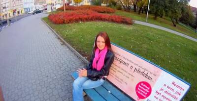 Nasty redhead Lidka with firm natural tits blows and fucks - nvdvid.com