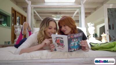 Redhead facesit teen bff with hairy cunt - fetishpapa.com