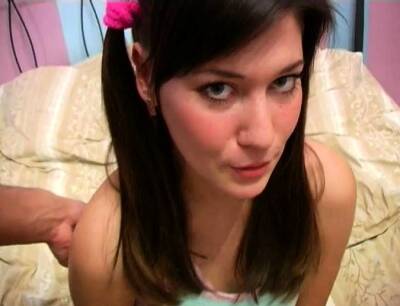 Rod riding ends with lots of vigorous honey 's orgasms - nvdvid.com