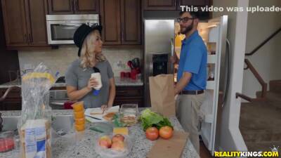 Sexy Blonde Babysitter That You Cant Miss - upornia.com