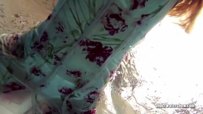 Beautifully Dressed Underwater Babe Lucy Gurchenko - hclips.com