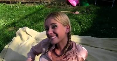 Luxurious Leony Aprill blows and rides pole - nvdvid.com