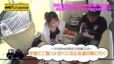 フェラテク抜群の現役素人女子大生を番組と称してナンパしてトラックテントで声我慢セックス - txxx.com - Japan