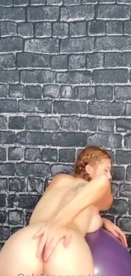 Ginger Asmr - Ginger Asmr - 21 September 2021 - Bouncing On Workout Ball With Dildo In My Ass - hclips.com