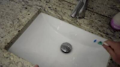 My stepsister is just so caring letting me fuck her thighs - nvdvid.com