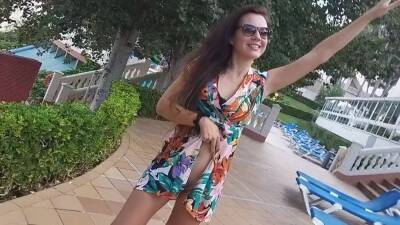 Up Dress No Panties At Hotel Pool Area# Risky Public Flashing - hclips.com