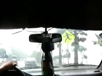 Bigcockflasher - Wanking in the Taxi - nvdvid.com