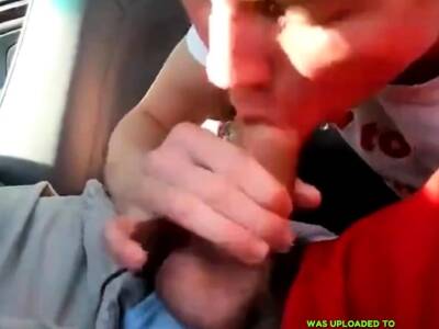 young twink sucks dick in car and swallows - nvdvid.com