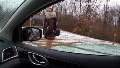 Picked Up Schoolgirl Sucks And Fucks Old Man Stranger In Car - hclips.com