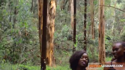 Ebony Black Lesbians Pick Up Sweet Fruits And Make Love - txxx.com