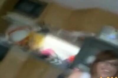 Chubby Girl with Glasses Handjob and Blowjob - nvdvid.com