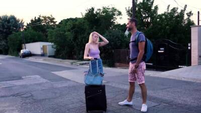 HUNT4K. After shower blonde with blindfold gets fucked - nvdvid.com