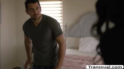 Brunette TS analed by her ex boyfriend - fetishpapa.com