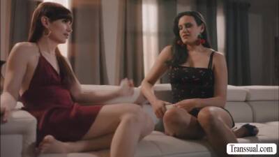 Beautiful shemale fucks her busty bestie - fetishpapa.com