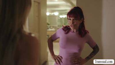 TS stepmom caught and fucks stepdaughter - fetishpapa.com