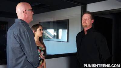 Passionate chick gets it on with two BDSM loving males - bdsm.one