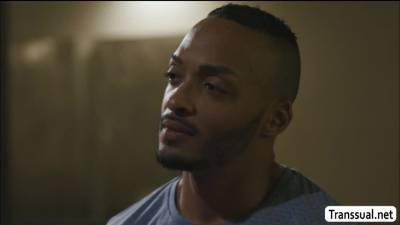 TGirl Natalie sucks a Black Guy dicks - fetishpapa.com