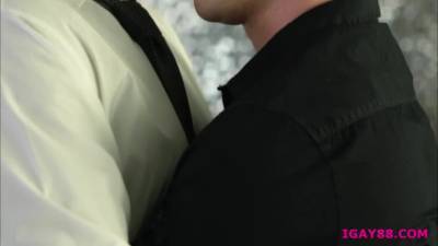 Horny dudes Jack Dyer and Zak Bishop trade sloppy blowjob - fetishpapa.com