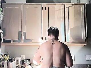 I Cook Breakfast with my Huge Tits Out, Smoking a Blunt - theyarehuge.com