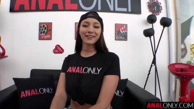 Bella Rolland - Mike Adriano - Anal Only Tall Brunette Bella Rolland Has Her Delicious Booty Creampied - upornia.com