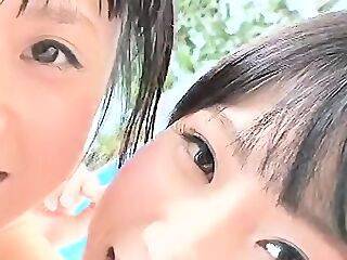 Pure White Sisters: Ayaka Mizutani With Runa Mizutani - theyarehuge.com