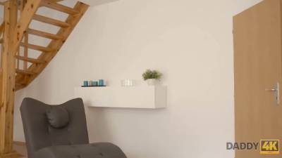 Daddy4k. inviting lady copulates with bfs handsome grandpa in bedroom - sexu.com