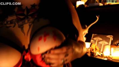 Luella Arbre - Burning-need-wax-play - hclips.com