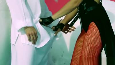 Glamour Fishnet Babe Cockriding After Blowjob - hotmovs.com