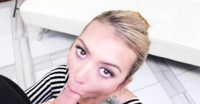 Astonishing Kat Dior cums from tool licking - drtvid.com