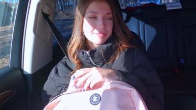 Pick-up In The Car Fucks On Camera And Takes Blowjob From Russian Slut - hotmovs.com - Russia