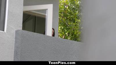 Cute Teen Fucked And Filled Up By Neighbor - hotmovs.com