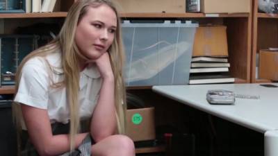 Naughty Shoplifter Alyssa Cole Hammered In Office - hotmovs.com