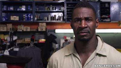 Mechanic Has The Biggest I've Ever Seen - MonstersOfCock - hotmovs.com