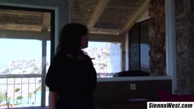 Sienna West naughty milf fucked and facial from repair man - hotmovs.com