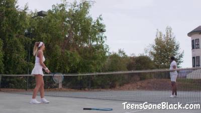 Large Tits Slut Gives Head to Big Black Dick - sexu.com