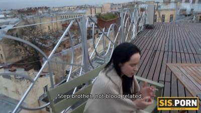 Girl with small tits has sex with the stepbrother - sexu.com - Russia