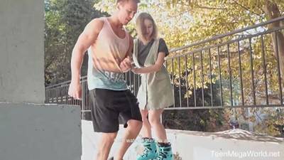Amalia Davis - She Has No Time Even To Take Off Her Roller Skates - hclips.com