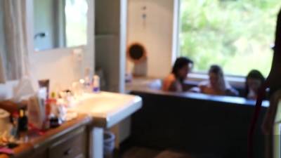 Kissa - Insane Lesbian Threesome W/ Giant Double Dildo - Kissa Sins, Skylar Rae And Adriana Chechik - hotmovs.com