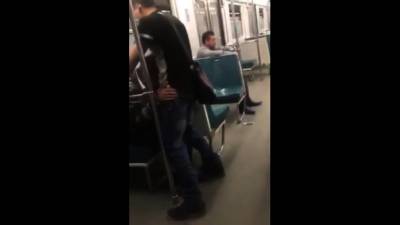 Asian twink get's BJ from older man in a subway - drtvid.com