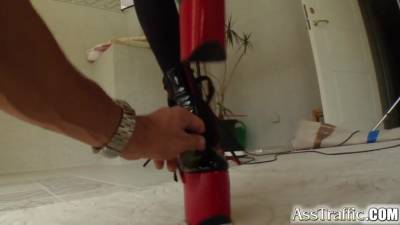 Two Guys Tame Lizs Needy Ass And Feed Her Cum Loads - hotmovs.com