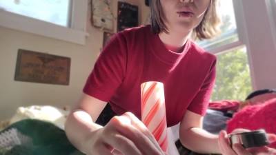 Little Stoner Slut Strips And Takes Bong Rips - hclips.com