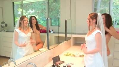 Lesbian Bride Seduced By Bridesmaids - hotmovs.com