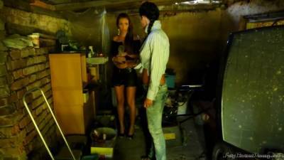 Lesbian Brunette Fucked And Pissed On Thief - upornia.com