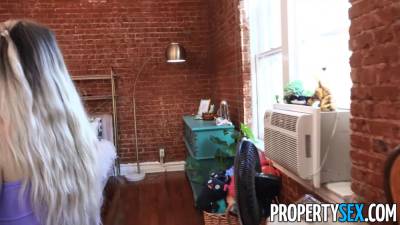 Propertysex blonda beauty woos building manager to rent flat to her - sexu.com