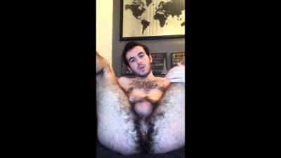 Fingering his hairy ass hole - drtvid.com