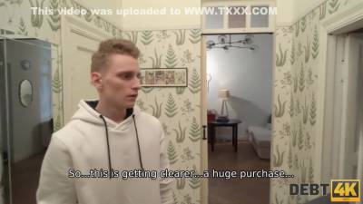 Candy Kays Husband Lets The Debt Collector Fuck Her Tight Holes - hotmovs.com - Russia