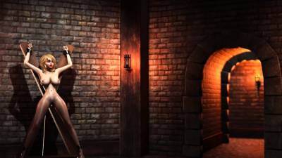 Big man bangs hard a hot teen in cuffs in the dark dungeon - drtvid.com