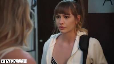 Rivals Avery & Naomi Team Up To Seduce Fencing Coach - hclips.com